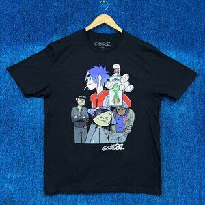 Gorillaz Inky Octopuss Car Paint Poster Trip Hop Band Tee L